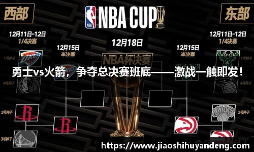 勇士vs火箭，争夺总决赛班底——激战一触即发！